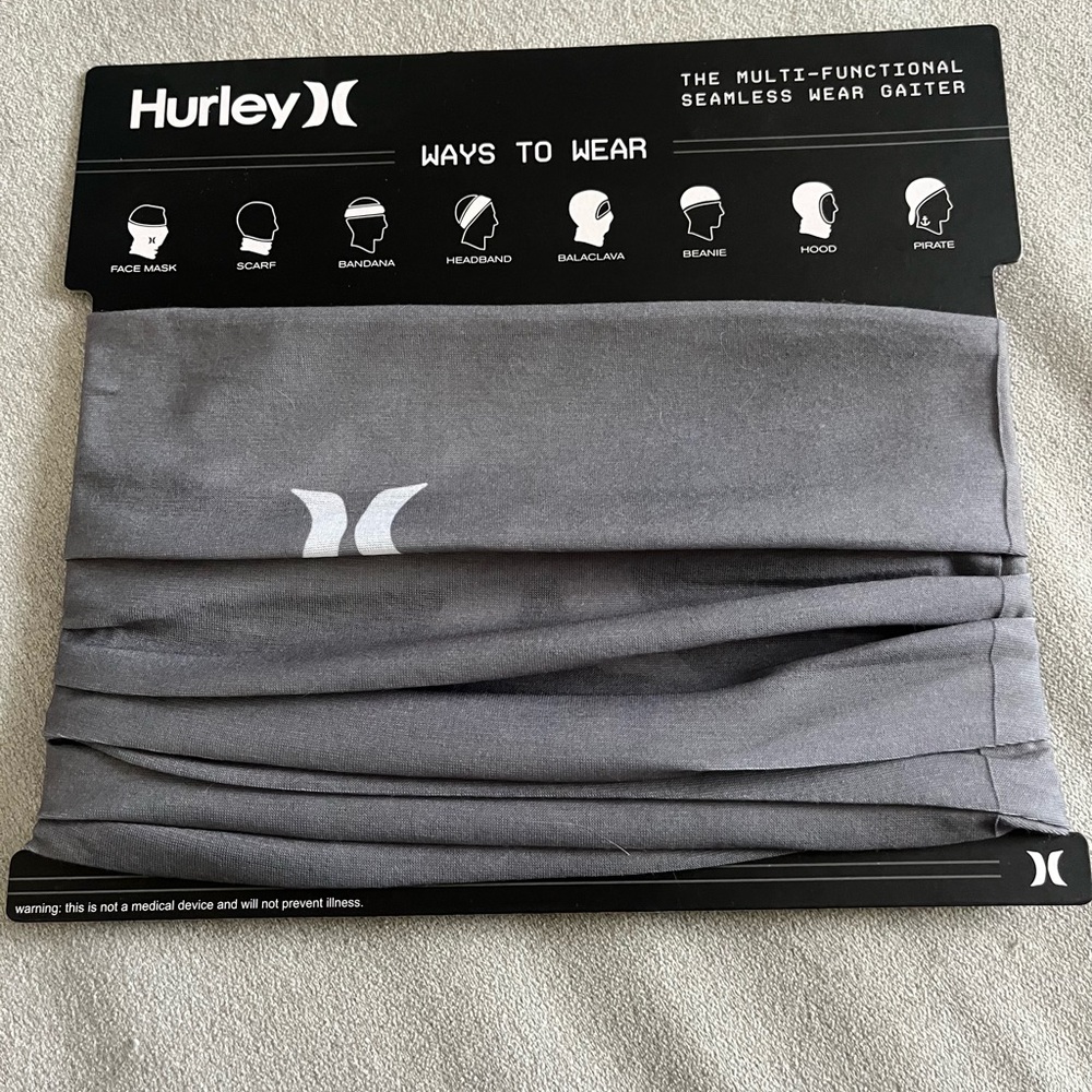 Hurley Multi-Functional Gray Gaiter